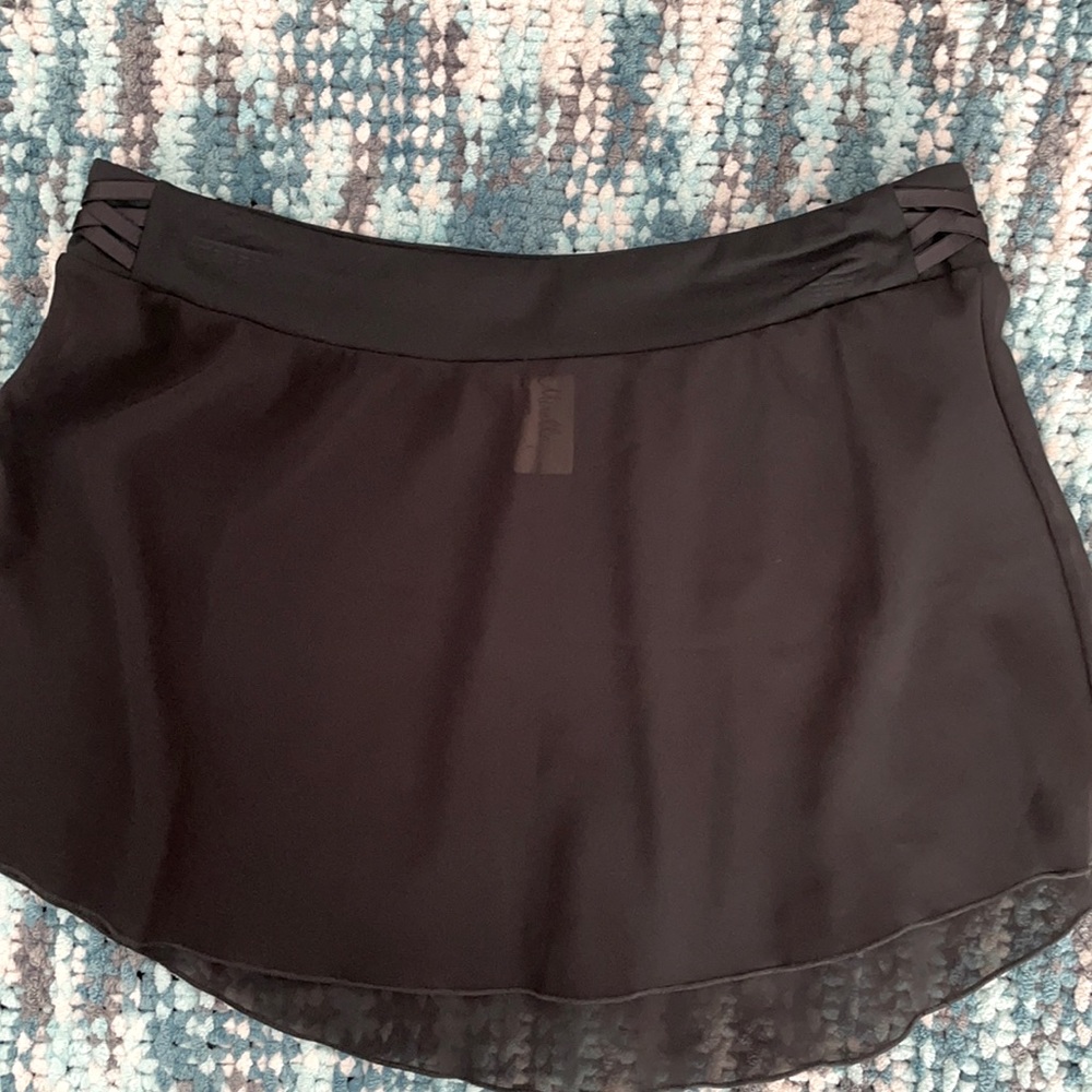 Black sheer dance cover up.